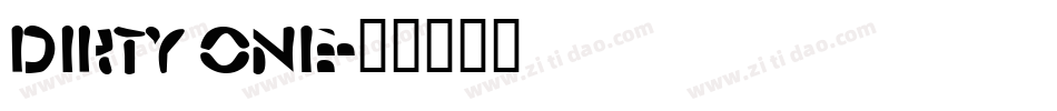Dirty One字体转换